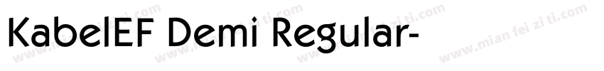 KabelEF Demi Regular字体转换